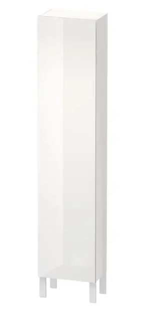 Duravit L-Cube - Armario alto 1760x400x243 mm, derecha, blanco brillante LC1170R2222