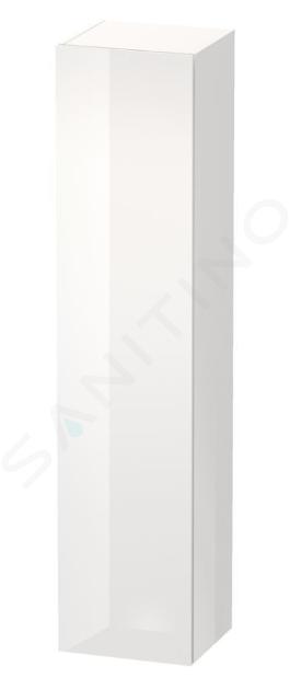 Duravit L-Cube - Hoge badkamerkast 1760x400x363 mm, links, glanzend wit LC1180L2222