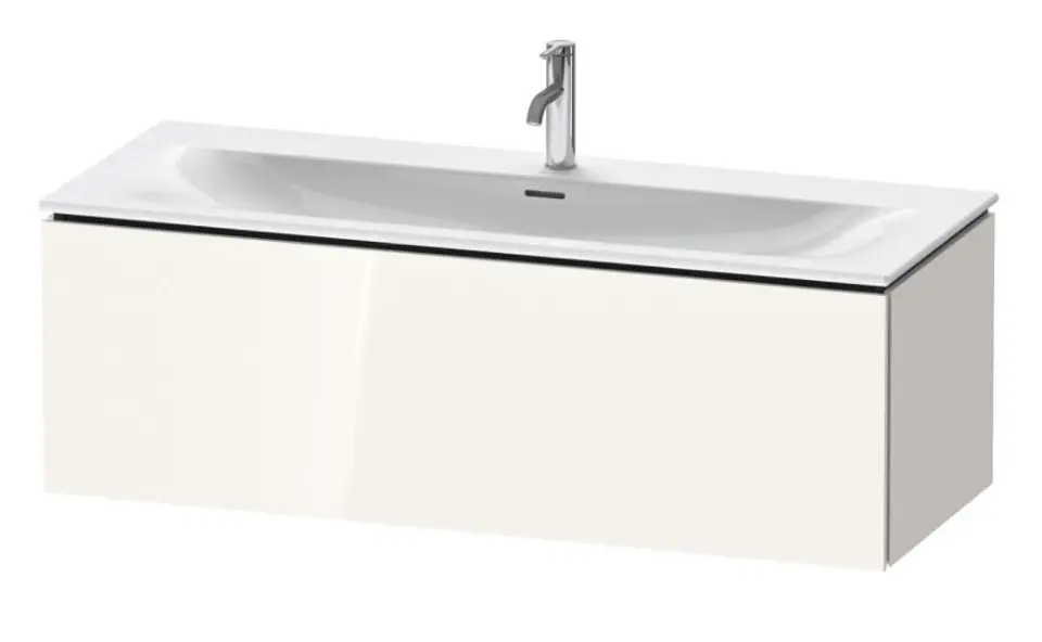 Duravit L-Cube - Dulap bază pentru lavoar 400x1020x481 mm, 1 sertar, alb lucios LC613802222