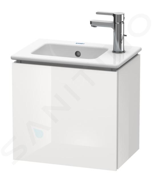 Duravit L-Cube - Mobile da lavabo 400x420x294 mm, sx, 1 anta, bianco lucido LC6272L2222