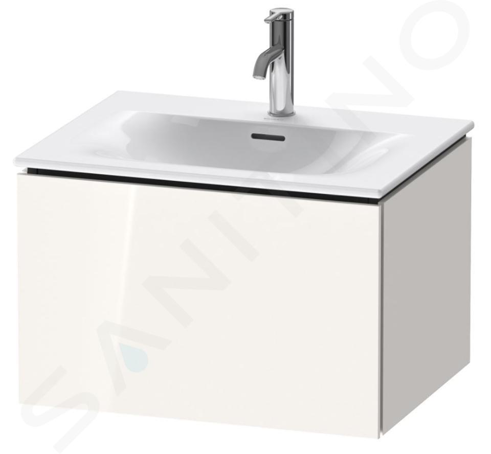 Duravit L-Cube - Meuble sous lavabo 400x620x481 mm, 1 tiroir, blanc brillant LC613502222