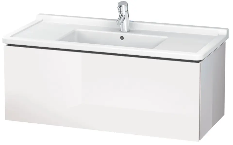Levně Duravit L-Cube - Umyvadlová skříňka 41x102x47 cm, 1 zásuvka, lesklá bílá LC616602222