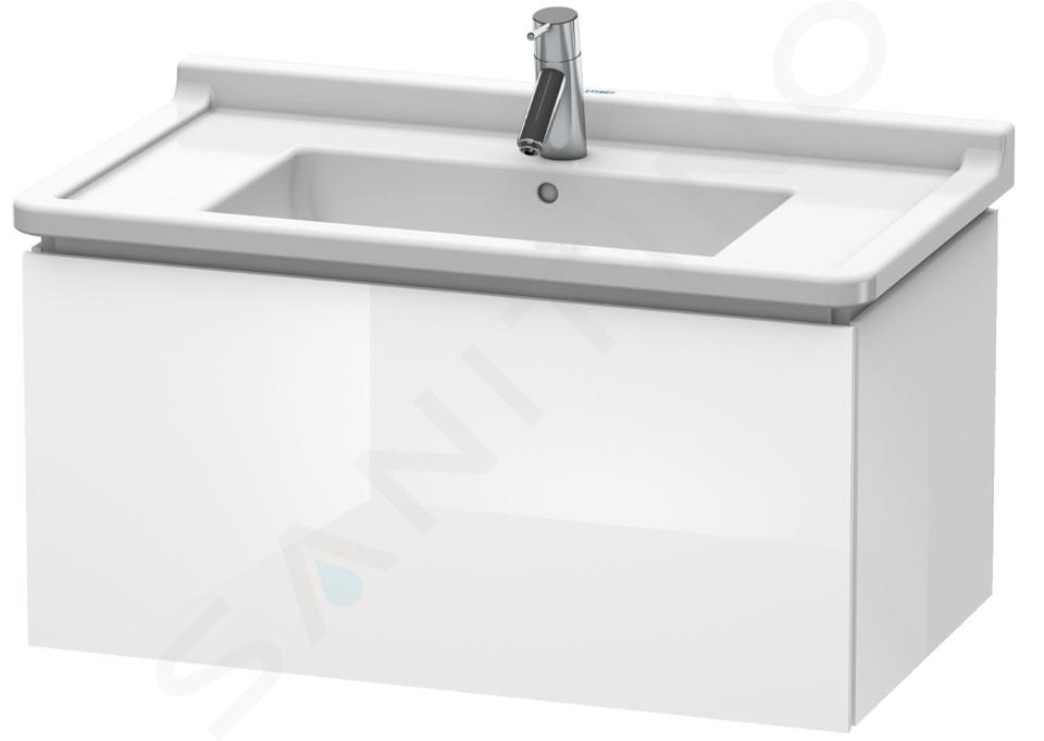 Duravit L-Cube - Wastafelonderkast 408x820x469 mm, 1 la, glanzend wit LC616502222