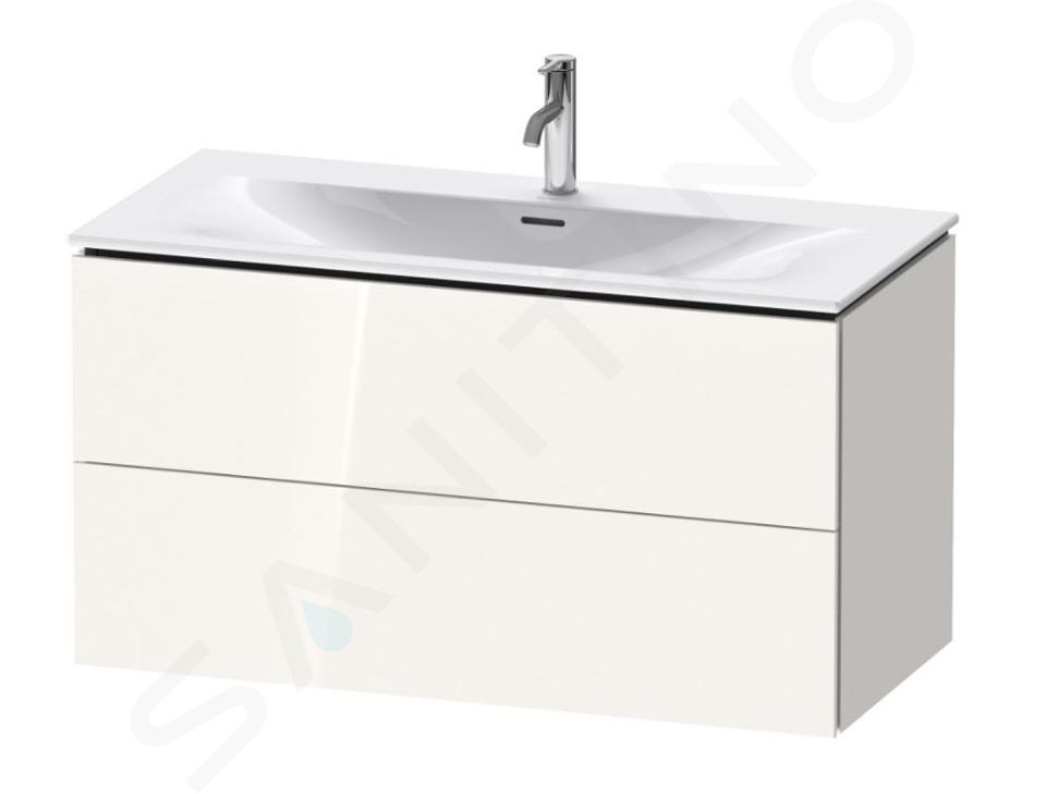 Duravit L-Cube - Umyvadlová skříňka 550x1020x481 mm, 2 zásuvky, lesklá bílá LC630802222