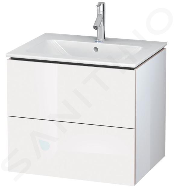 Duravit L-Cube - Dulap bază pentru lavoar 550x620x481 mm, 2 sertare, alb lucios LC624002222