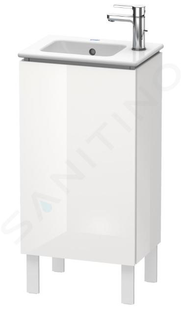 Duravit L-Cube - Szafka podumywalkowa 86x42x29 cm, lewa, 1 drzwi, biały połysk LC6273L2222