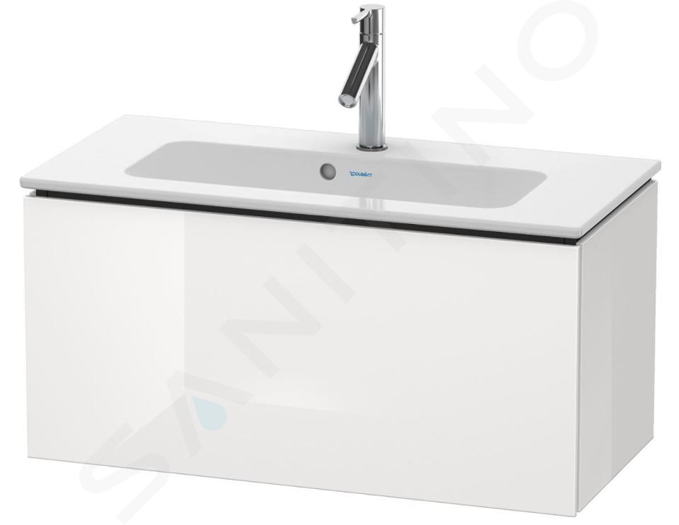 Duravit L-Cube - Umývadlová skrinka Compact, 400x820x391 mm, 1 zásuvka, lesklá biela LC615702222