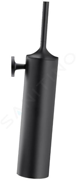 Duravit Starck T - Escobilla WC mural con soporte, mate negro 0099464600