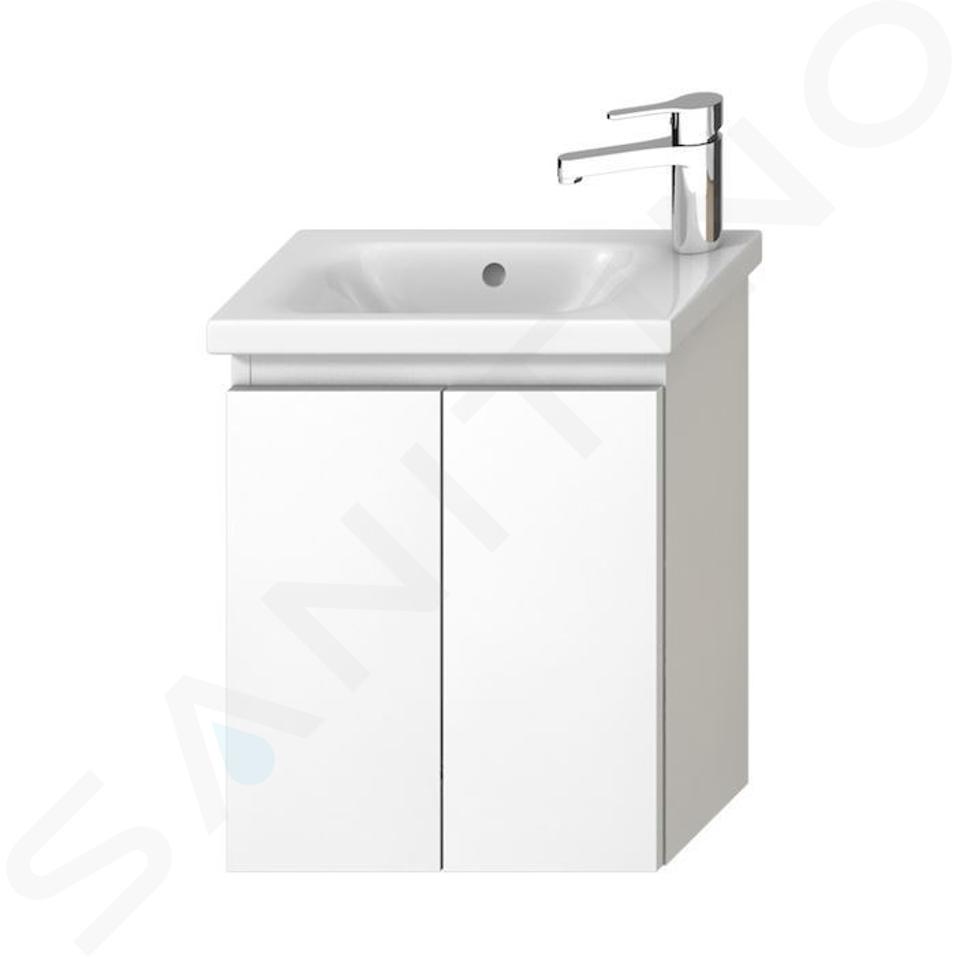 Jika Mio - Meuble pour lavabo asymétrique, blanc H40J7112005001