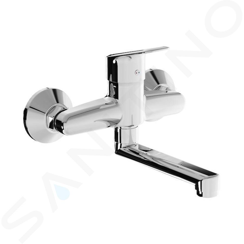 Jika Talas Trendy - Grifo de lavabo con caño giratorio, cromo H3112E70042201