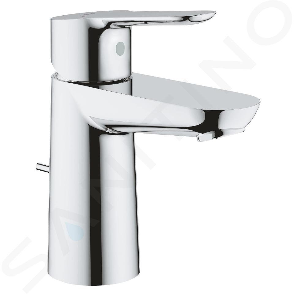 Grohe BauEdge - Baterie lavoar cu evacuare, crom 23356000