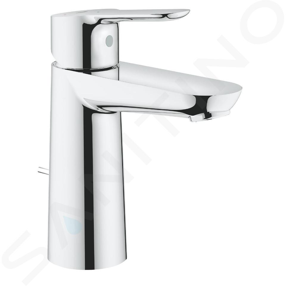 Grohe BauEdge - Mitigeur de lavabo avec vidage, chrome 23759000