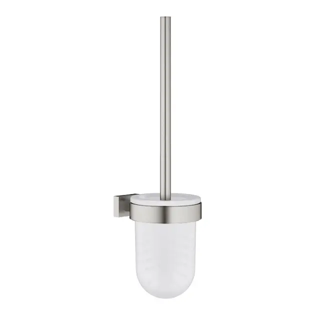 Levně Grohe Essentials Cube - WC kartáč s držákem, supersteel 40513DC1