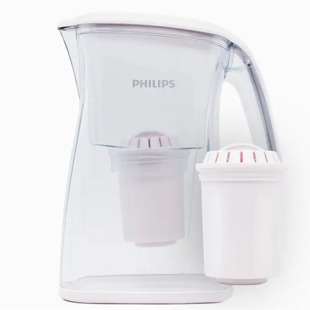 Philips Mayflower Carafe filtrante AWP2936WH/10-3.0L Blanche - Filtre le  Chlore, calcaire, métaux lourds et microplastiques : : Cuisine et  Maison