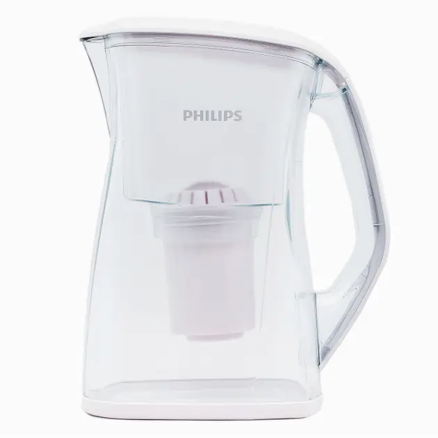 Philips Carafes filtrantes - Carafe filtrante avec micro-filtration, 1500  ml, blanc/limpide AWP2918/10