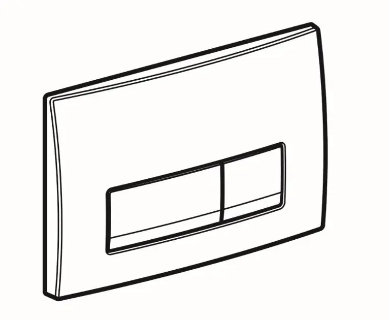 Geberit Delta - Placca Di Comando Delta51, Cromo Opaco 115.105