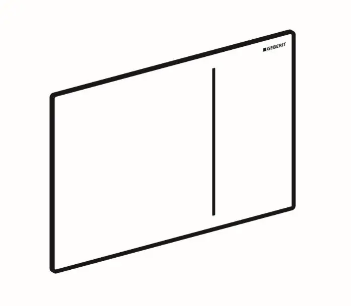 Geberit Sigma50 - Plaque de déclenchement, easy to clean, laiton brossé