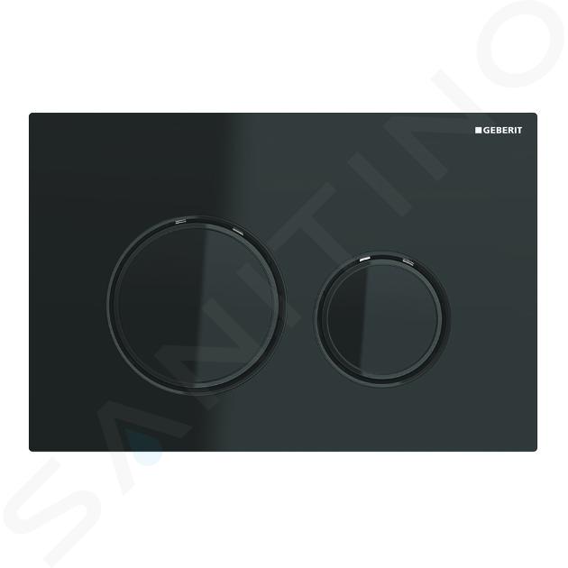 Geberit Sigma21 - Bedieningsplaat, dual flush spoeling, zwart/zwart chroom 115.651.SJ.1