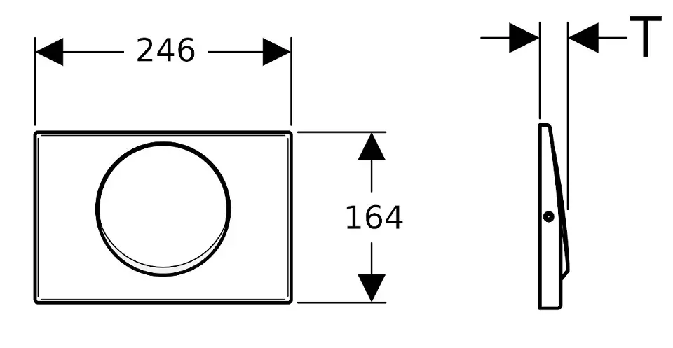 Plaque De Déclenchement WC Pour Réservoir Geberit - Compatible Sigma, UP320, Blanc, Installation Facile - 7