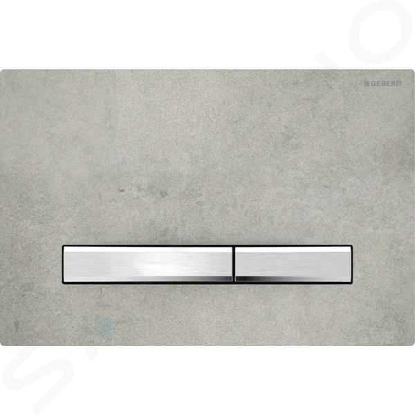 Geberit Sigma50 - Clapetă de acționare spălare, decor beton/crom 115.788.JV.2