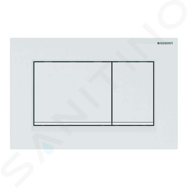 Geberit Sigma30 - Pulsador para WC para descarga doble, blanco mate/blanco 115.883.01.1