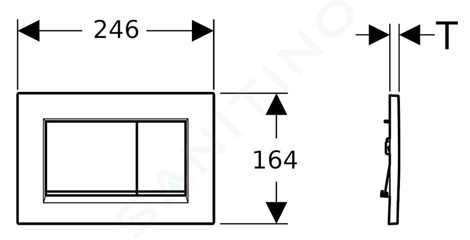 Geberit, Placca di comando Sigma30 115.883.16.1,…