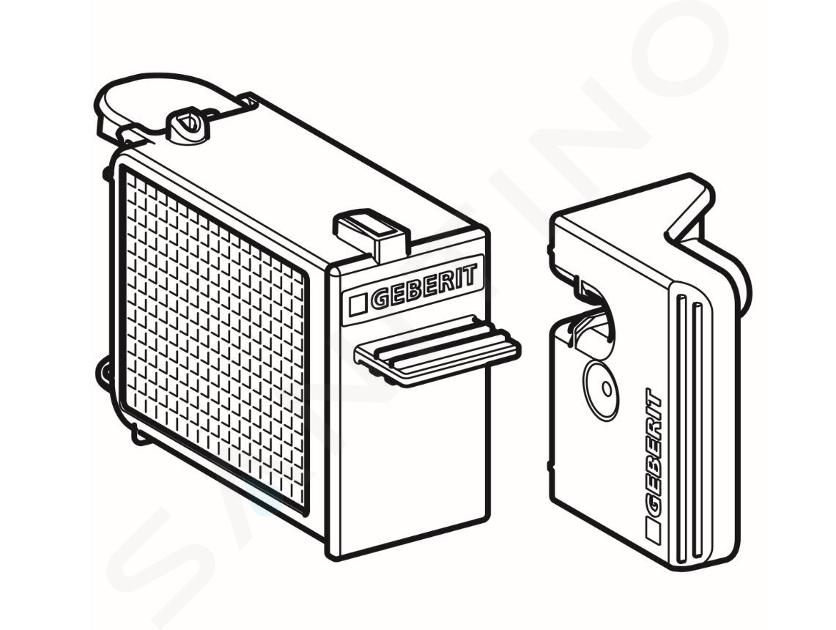 Geberit Accesorios - Cajón con filtro para la unidad de extracción de olores DuoFresh 243.970.00.1