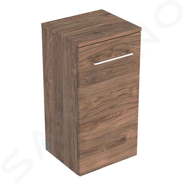 Geberit Selnova Square - Armario superior lateral 650x330x297 mm, 1 puerta, nogal hickory 501.274.00.1