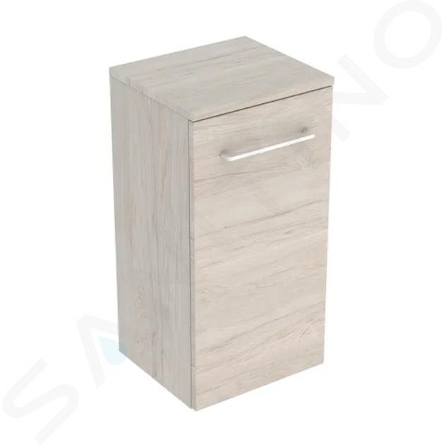 Geberit Selnova Square - Boční skříňka 650x330x297 mm, 1 dvířka, světlý ořech hickory 501.275.00.1