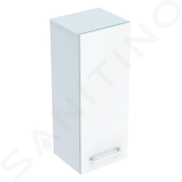 Geberit Selnova Square - Oldalsó felső szekrény 850x330x297 mm, 1 ajtó, fényes fehér 501.276.00.1