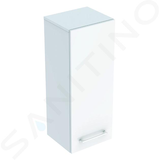 Geberit Selnova Square - Armario superior lateral 850x330x297 mm, 1 puerta, blanco brillante 501.276.00.1