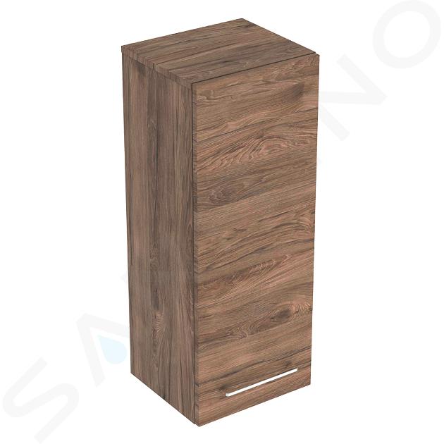 Geberit Selnova Square - Dulap superior lateral 85x33x30 cm, 1 ușă, nuc hickory 501.278.00.1