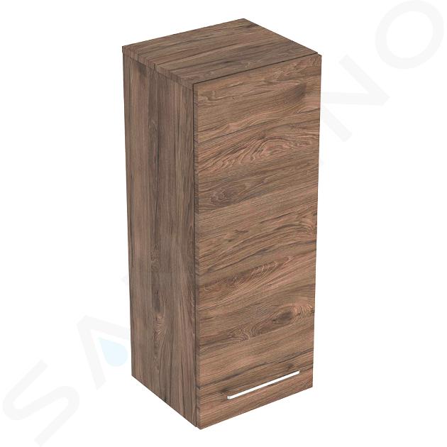 Geberit Selnova Square - Meuble latéral haut 85x33x30 cm, 1 porte, noyer hickory 501.278.00.1