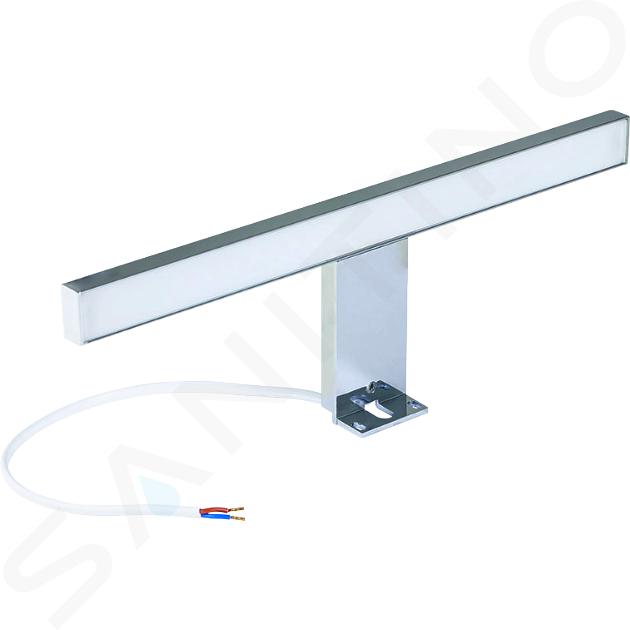 Geberit Selnova Square - Illuminazione per specchiera, lunghezza 300 mm, cromo 501.280.00.1