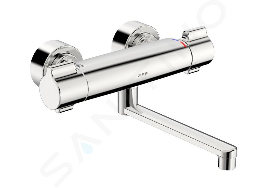 Hansa Clinica - Mitigeur thermostatique de lavabo avec bec orientable, Thermo Cool, chrome 08806202