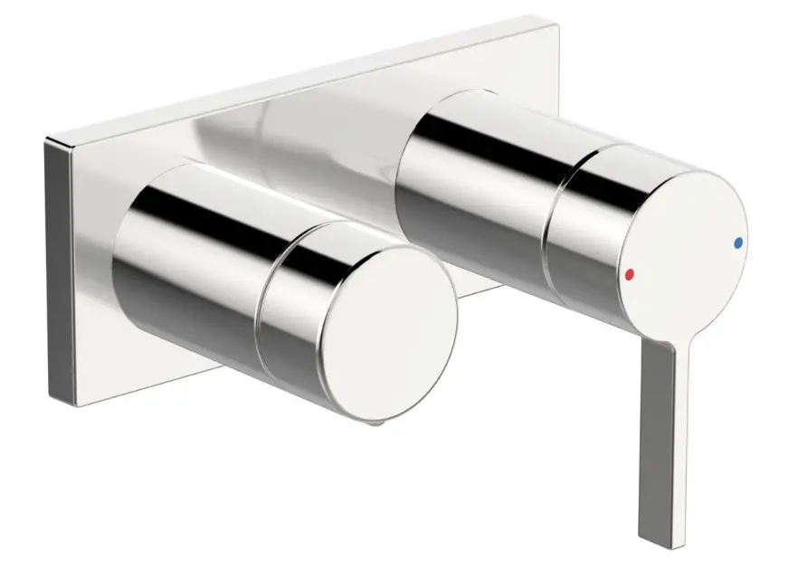 Hansa Loft - Batéria pod omietku na 2 spotrebiče, chróm 57649583