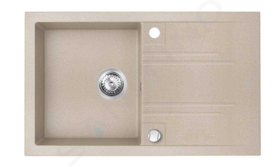 Novaservis Mosogatók - Gránit mosogató, 780x480 mm, homok DRGM48/78SA