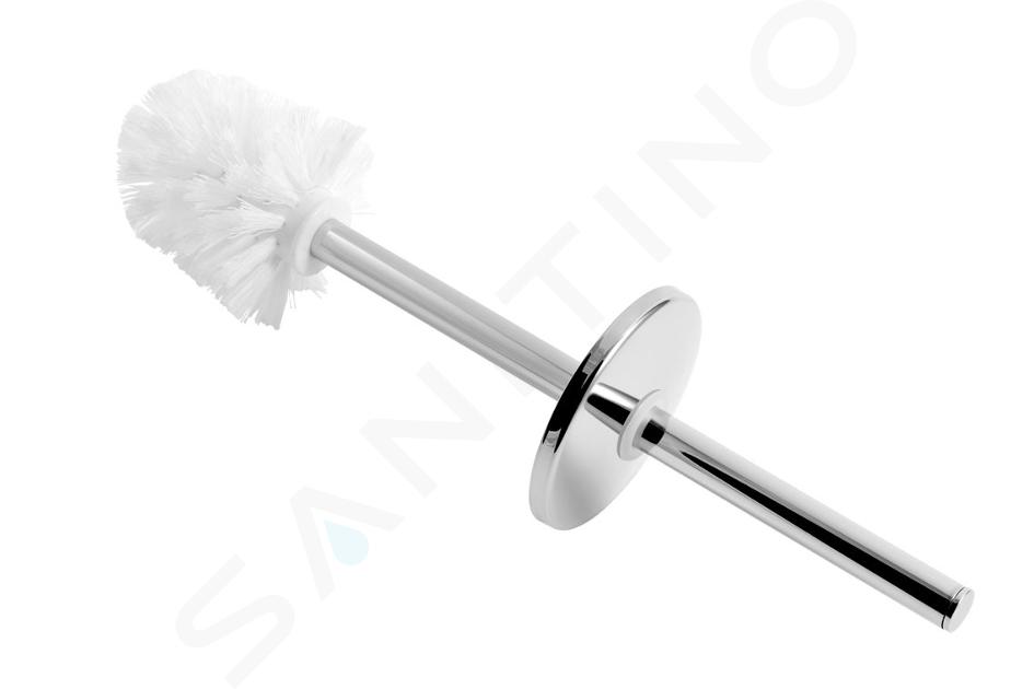 Novaservis Accessoires de salles de bain - Brosse de toilette de rechange, plastique/chrome 6159,Y0