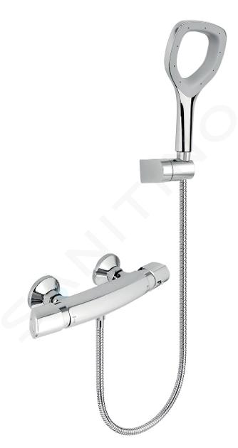 Novaservis Metalia Eco+ - Douche set met ECO+ thermostatische douchekraan en handdouche, chroom 57961,0E