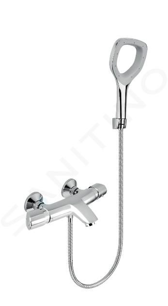 Novaservis Metalia Eco+ - Miscelatore termostatico per vasca da bagno ECO+ con accessori, cromo 57921,0E