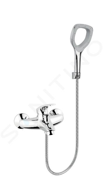 Novaservis Metalia Eco+ - Robinetterie de baignoire ECO+ avec accessoires, chrome 57020,0E