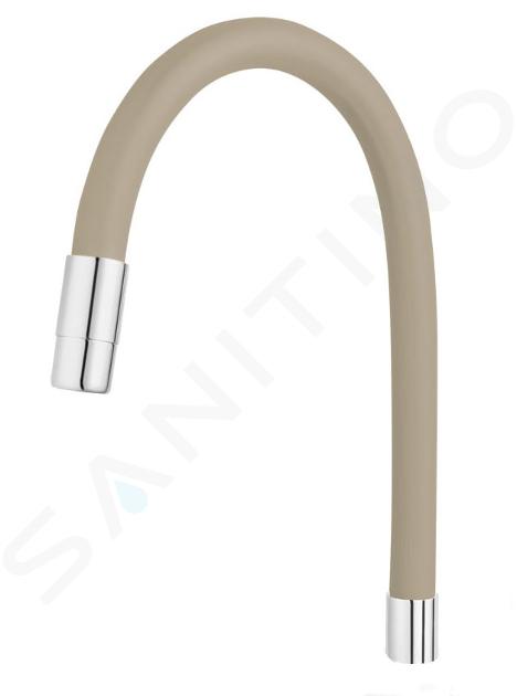 Novaservis Accesorios - Manguera para mezclador de fregadero, beige/cromo RAM70710,0BE