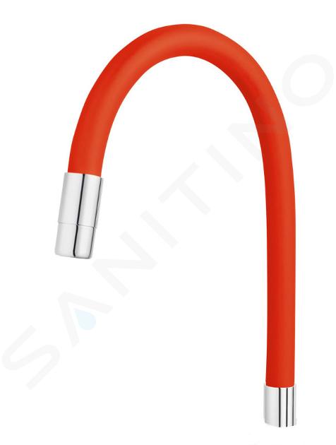 Novaservis Accessori - Tubo per miscelatore per lavello, rosso/cromo RAM70710,0CV