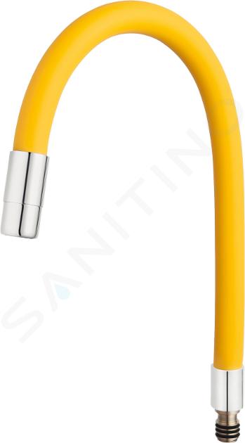 Novaservis Accessoires - Flexible pour mélangeur d'évier, jaune/chrome RAM70710,0ZL