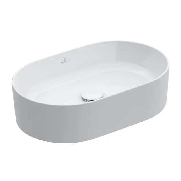 Villeroy & Boch Collaro - Aufsatzwaschbecken, 560x360 mm, Alpinweiß 4A195601