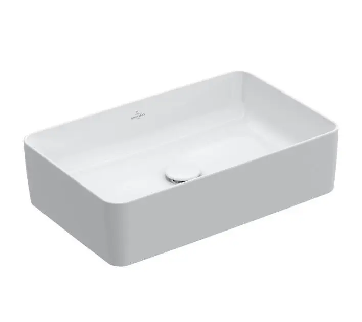 Villeroy & Boch Collaro - Lavabo da appoggio, 560x360 mm, CeramicPlus, bianco alpino 4A2056R1