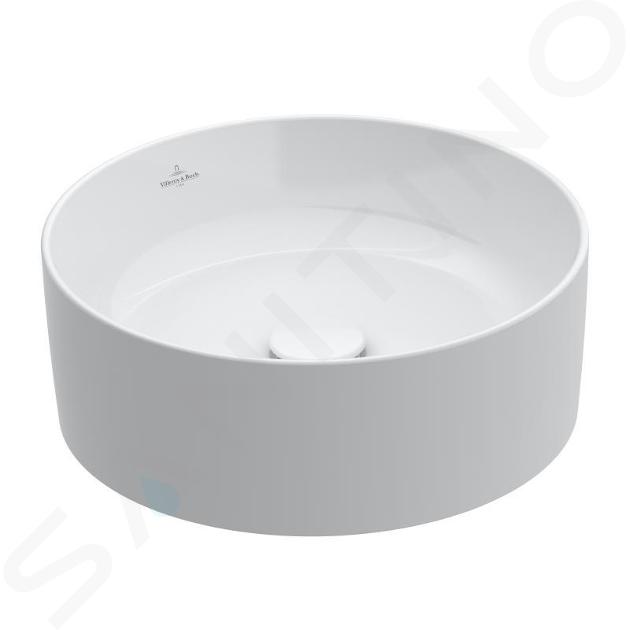 Villeroy & Boch Collaro - Waskom op blad, diameter 40 cm, alpine wit 4A184001