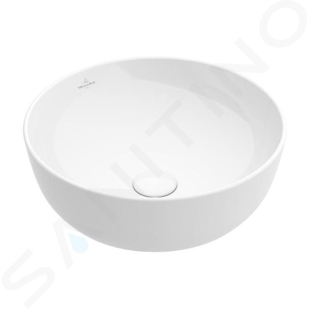 Villeroy & Boch Artis - Umývadlo na dosku, priemer 430 mm, CeramicPlus, Stone White 417943RW