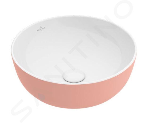 Villeroy & Boch Artis - Umyvadlo na desku, průměr 430 mm, Powder 417943BCT0