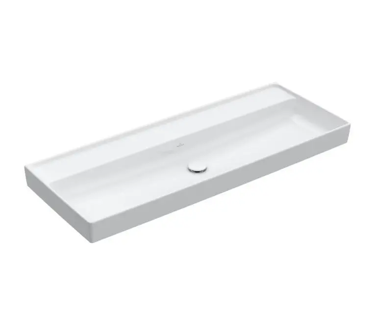 Villeroy & Boch Collaro - Washbasin for vanity unit, 120x47 cm, without overflow, without tap hole, alpine white 4A33C301